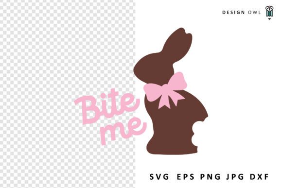 Bite Me Easter Bunny SVG for Crafts and Graphics