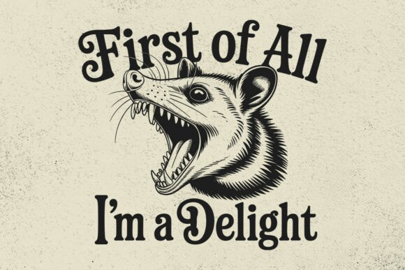 Funny Opossum Meme SVG for Blogs and Websites