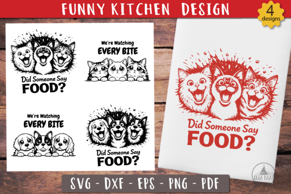 Funny Pet Food SVG Sarcastic Design for Graphics and Crafts