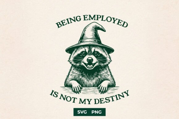 Funny Wizard Raccoon SVG Design for Crafts and Graphics
