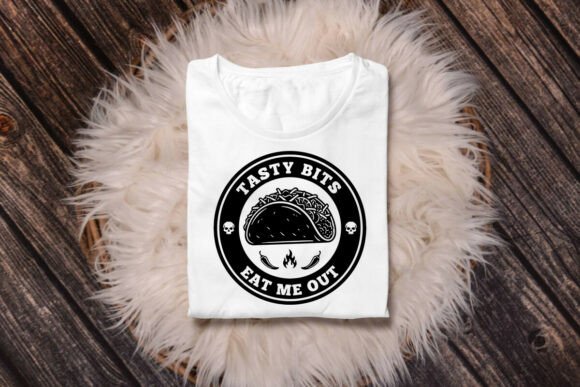 Tasty Bits Eat Me Funny Taco Hat SVG for Crafts and Graphics