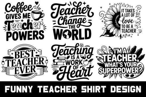 Teacher SVG Bundle: Funny Quotes for Crafts and Graphics